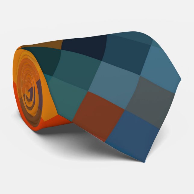 Färgfull modern geometrisk diameter Mönster #21 Slips (Rullad)