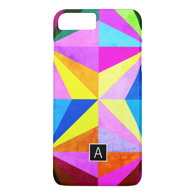 Färgfull modern geometrisk geometri med flera Färg Case-Mate iPhone Skal (Baksida)
