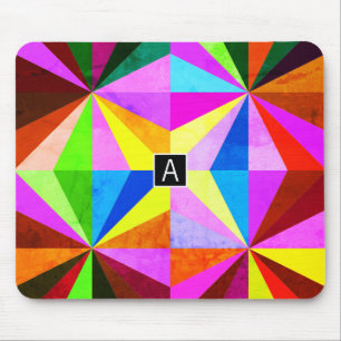 Färgfull modern geometrisk geometri med flera Färg Musmatta