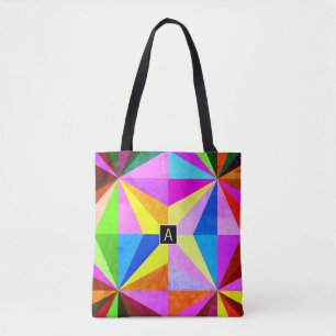 Färgfull modern geometrisk geometri med flera Färg Tygkasse
