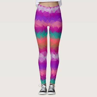 Färgfull modern geometrisk Mönster #45 Leggings