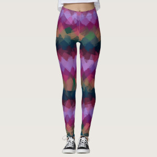 Färgfull modern geometrisk Mönster #6 Leggings