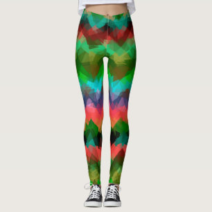 Färgfull modern geometrisk Mönster Leggings