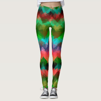 Färgfull modern geometrisk Mönster Leggings