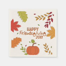 Färgfull modern Lycklig-vän som ger Papper plats Pappersservett