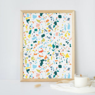 Färgfull modern, minimalistisk Abstrakt - platterk Poster
