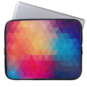 Färgfull modern mosaik Geometric Mönster Laptop Fodral