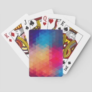 Färgfull modern mosaik Geometric Mönster Spel Kort