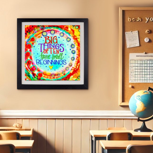 Färgfull Modern Motiv citattinspirifiering Poster (Skapare uppladdad)
