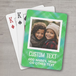 Färgfull modern vattenfärg - Foto och text Casinokort