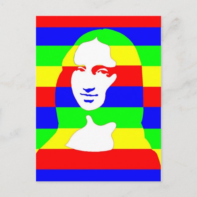 Färgfull Mona Vykort (Framsida)