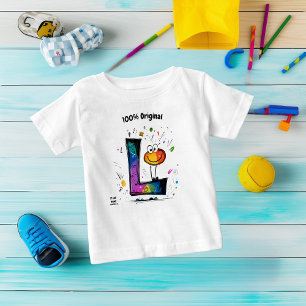 Färgfull monogram L - Roligt och Anpassade T Shirt