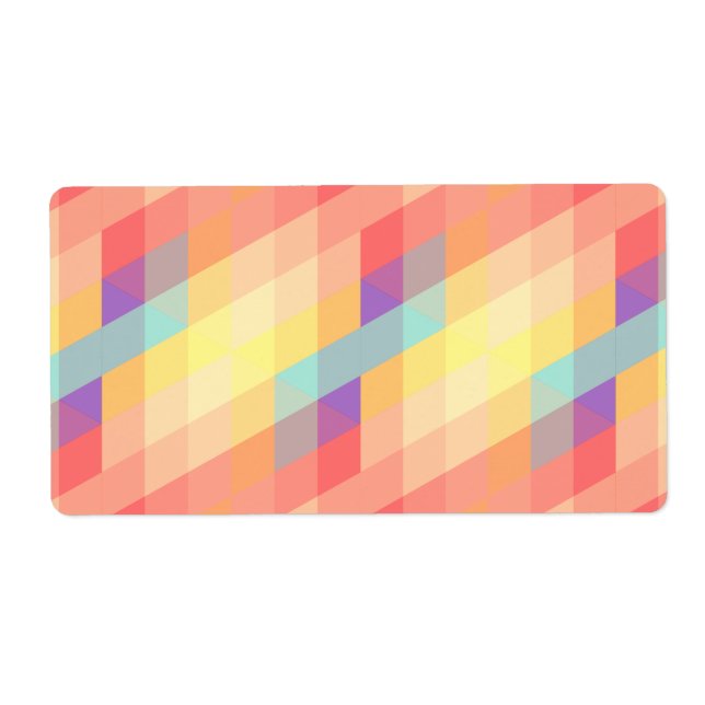 Färgfull mönster fraktsedel (Framsidan)