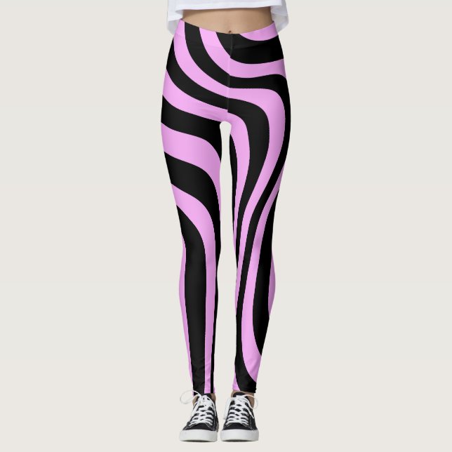 Färgfull Mönster Leggings (Framsida)