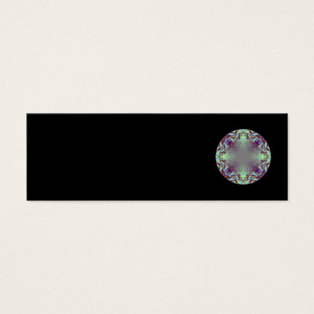 Färgfull mönster. litet visitkort (Framsidan)