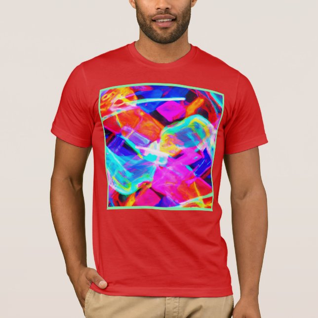 Färgfull Mönster Magic T Shirt (Framsida)
