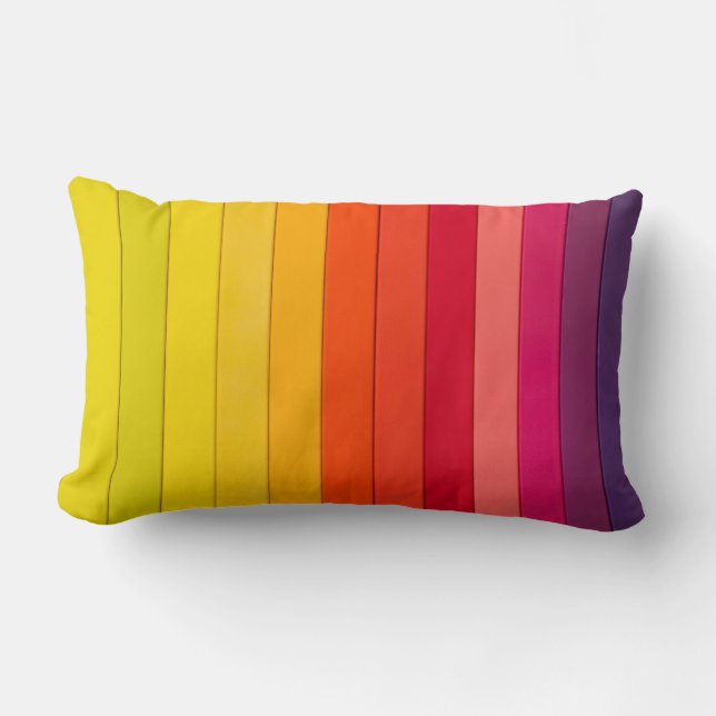 Färgfull Mönster Pillow Lumbarkudde (Framsida)