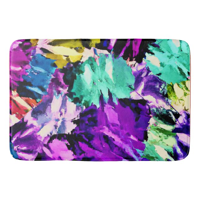 Färgfull Mönster-teckning Badrumsmatta (Framsidan)