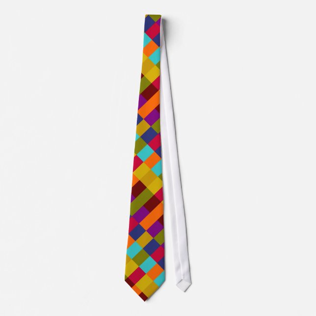 Färgfull Mönster Tie Slips (Framsida)