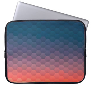 Färgfull mosaik. Geometric hipster retro backgroun Laptop Fodral