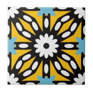 Färgfull mosaik Geometric Modern Ethnic Mönster Kakelplatta