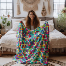 Färgfull mosaik, geometriska kvadrater mönster