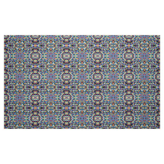 Färgfull mosaik mönster tyg (Fat Quarter)