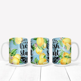 Färgfull motivation med Lemon-design Två-Tonad Mugg