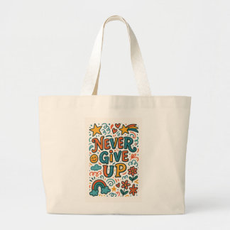 Färgfull Motivation Tote Bag Jumbo Tygkasse