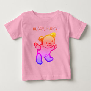 Färgfull nalle, HUGGY, HUGGY, T-Shirt