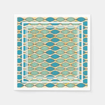 Färgfull Napkin med afrikansk väv mönster