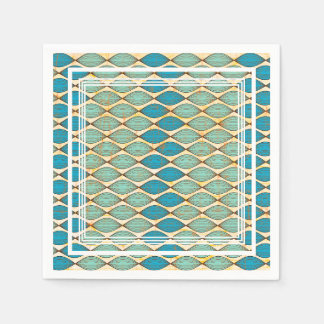Färgfull Napkin med afrikansk väv mönster Pappersservett