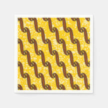 Färgfull Napkin med afrikansk väv mönster