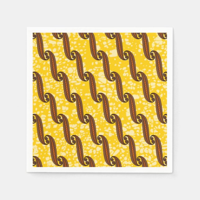 Färgfull Napkin med afrikansk väv mönster Pappersservett (Framsidan)