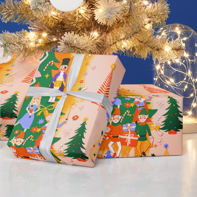 Färgfull näsborre Papper julafton Presentpapper (Helgdagar)