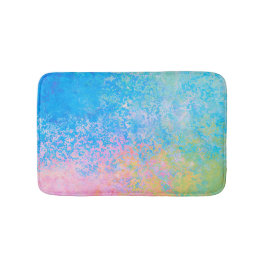 Färgfull Neon Pastel Himlar Alcohol Bläck Abstrakt Badrumsmatta