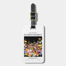 Färgfull New York City Flower Market Lower Öster