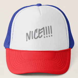 Färgfull "NICE!!!!"! Truckerkeps