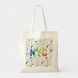 Färgfull NYC New York City Tote Bag Tygkasse