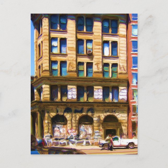 Färgfull NYC-strömhörn Vykort (Framsida)