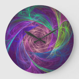 Färgfull oändlighet stor klocka