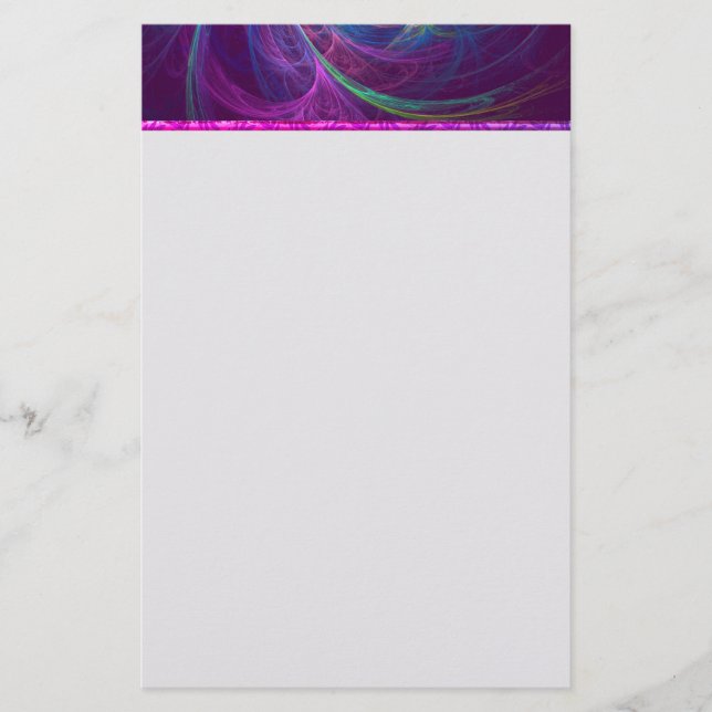 Färgfull oändlighetsstationeri brevpapper (Framsida)