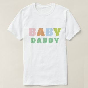 Färgfull och Roligt Baby pappa T Shirt