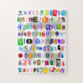 Färgfull och Roligt Beskrivning av Pi Pussel