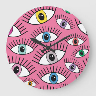 Färgfull ögon: magisk, mystisk bakgrund stor klocka