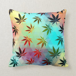 Färgfull Ogräs Kudde