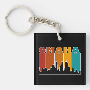 Färgfull Omaha Nebraska Retro Sunset