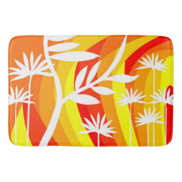 Färgfull Orange och Gult Badrumsmatta