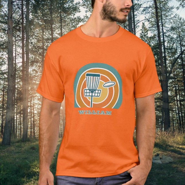 Färgfull orange Retro-golf T Shirt (Skapare uppladdad)