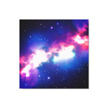 Färgfull orm Nebula Galaxy Stretched Canvas